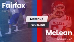 Matchup: Fairfax vs. McLean  2016