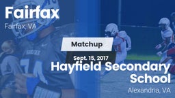 Matchup: FHS vs. Hayfield Secondary School 2017