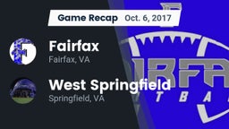 Recap: Fairfax  vs. West Springfield  2017