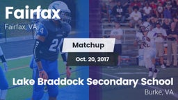 Matchup: FHS vs. Lake Braddock Secondary School 2017