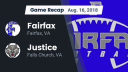 Recap: Fairfax  vs. Justice  2018