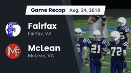 Recap: Fairfax  vs. McLean  2018