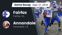Recap: Fairfax  vs. Annandale  2018