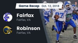 Recap: Fairfax  vs. Robinson  2018