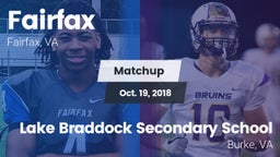 Matchup: FHS vs. Lake Braddock Secondary School 2018
