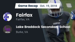 Recap: Fairfax  vs. Lake Braddock Secondary School 2018