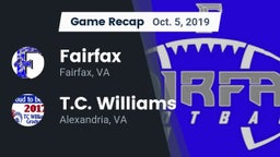 Recap: Fairfax  vs. T.C. Williams 2019