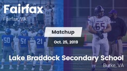 Matchup: FHS vs. Lake Braddock Secondary School 2019