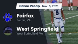 Recap: Fairfax  vs. West Springfield  2021
