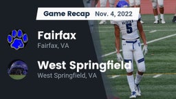 Recap: Fairfax  vs. West Springfield  2022