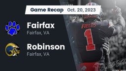 Recap: Fairfax  vs. Robinson  2023