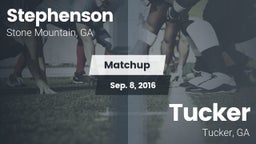 Matchup: Stephenson High vs. Tucker  2016
