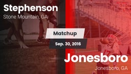 Matchup: Stephenson High vs. Jonesboro  2016