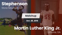 Matchup: Stephenson High vs. Martin Luther King Jr.  2016