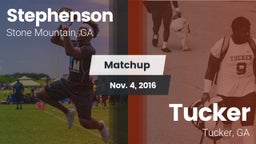 Matchup: Stephenson High vs. Tucker  2016