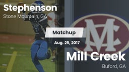 Matchup: Stephenson High vs. Mill Creek 2017