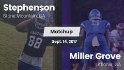 Matchup: Stephenson High vs. Miller Grove  2017
