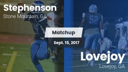 Matchup: Stephenson High vs. Lovejoy  2017