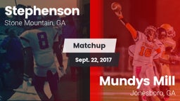 Matchup: Stephenson High vs. Mundys Mill  2017