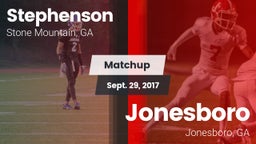 Matchup: Stephenson High vs. Jonesboro  2017