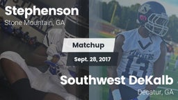 Matchup: Stephenson High vs. Southwest DeKalb  2017