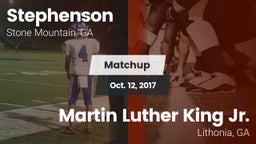 Matchup: Stephenson High vs. Martin Luther King Jr.  2017