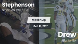 Matchup: Stephenson High vs. Drew  2017