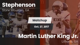 Matchup: Stephenson High vs. Martin Luther King Jr.  2017