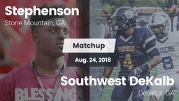 Matchup: Stephenson High vs. Southwest DeKalb  2018