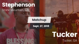 Matchup: Stephenson High vs. Tucker  2018