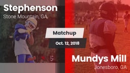 Matchup: Stephenson High vs. Mundys Mill  2018
