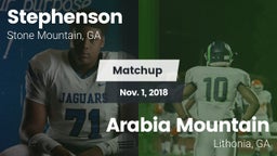 Matchup: Stephenson High vs. Arabia Mountain  2018