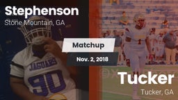 Matchup: Stephenson High vs. Tucker  2018