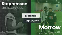 Matchup: Stephenson High vs. Morrow  2019