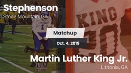 Matchup: Stephenson High vs. Martin Luther King Jr.  2019