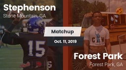 Matchup: Stephenson High vs. Forest Park  2019