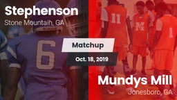 Matchup: Stephenson High vs. Mundys Mill  2019
