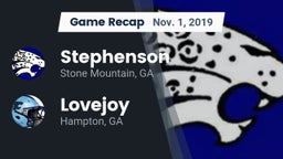 Recap: Stephenson  vs. Lovejoy  2019