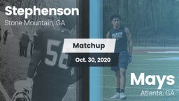 Matchup: Stephenson High vs. Mays  2020