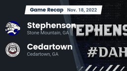 Recap: Stephenson  vs. Cedartown  2022