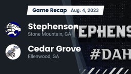 Recap: Stephenson  vs. Cedar Grove  2023