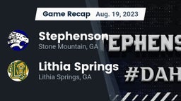 Recap: Stephenson  vs. Lithia Springs  2023