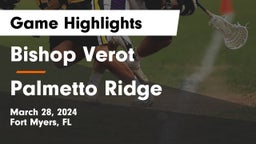 Bishop Verot  vs Palmetto Ridge  Game Highlights - March 28, 2024