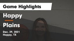 Happy  vs Plains  Game Highlights - Dec. 29, 2021
