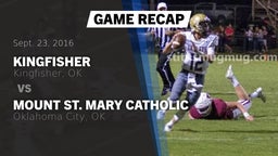 Recap: Kingfisher  vs. Mount St. Mary Catholic  2016