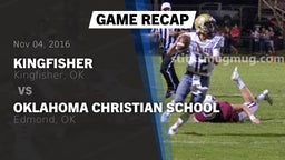 Recap: Kingfisher  vs. Oklahoma Christian School 2016