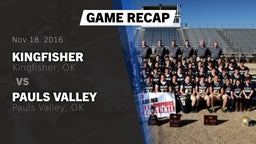 Recap: Kingfisher  vs. Pauls Valley  2016