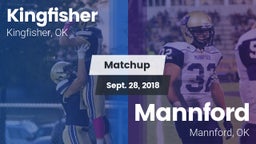 Matchup: Kingfisher High vs. Mannford  2018