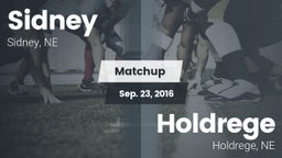 Matchup: Sidney  vs. Holdrege  2016
