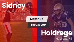 Matchup: Sidney  vs. Holdrege  2017